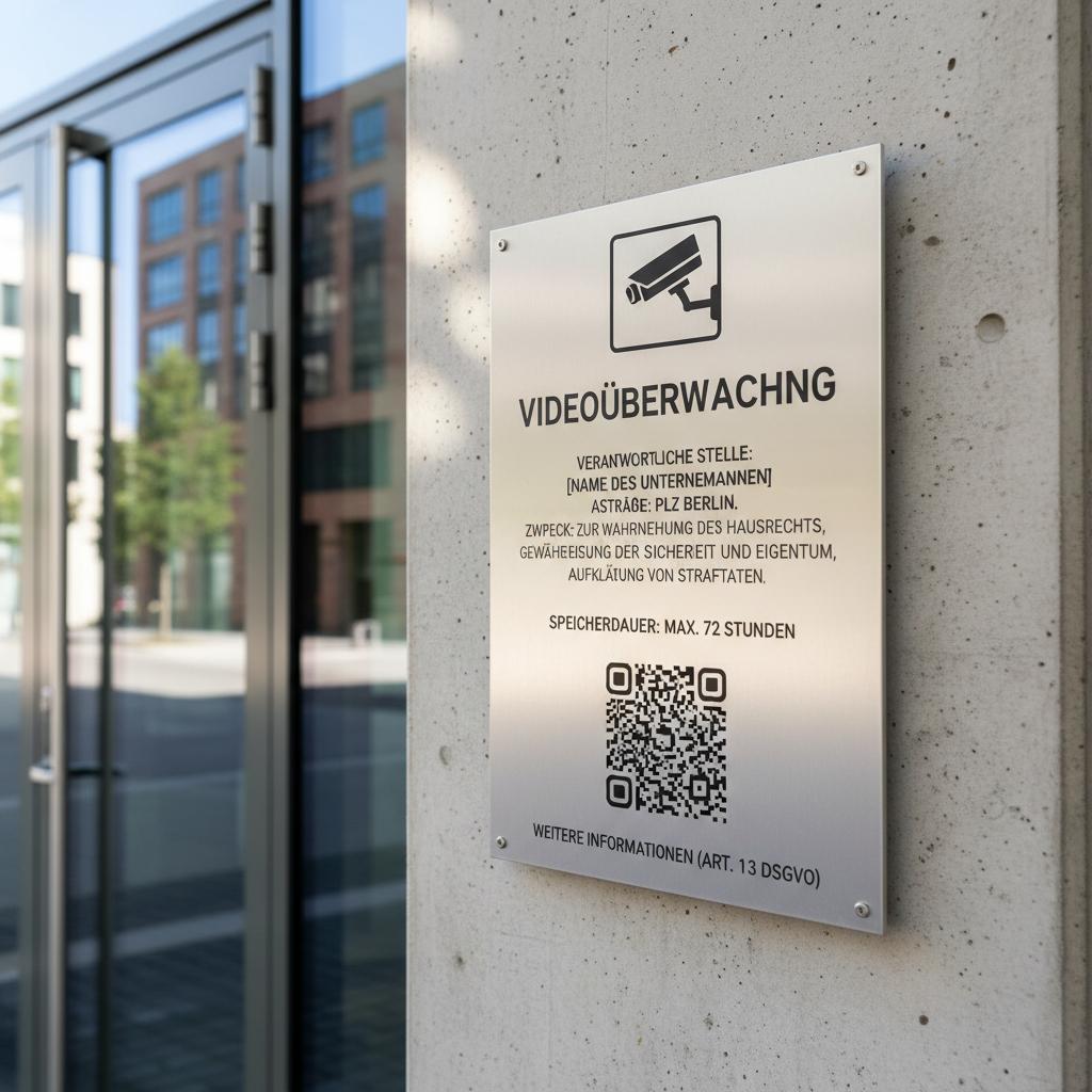 Videoüberwachung Schild: Pflicht, Inhalt & Vorlagen - BPS Protect